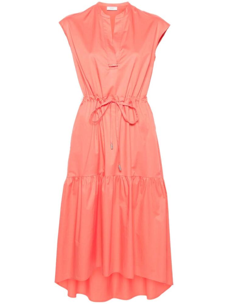 Peserico A-line midi dress - Orange Cover