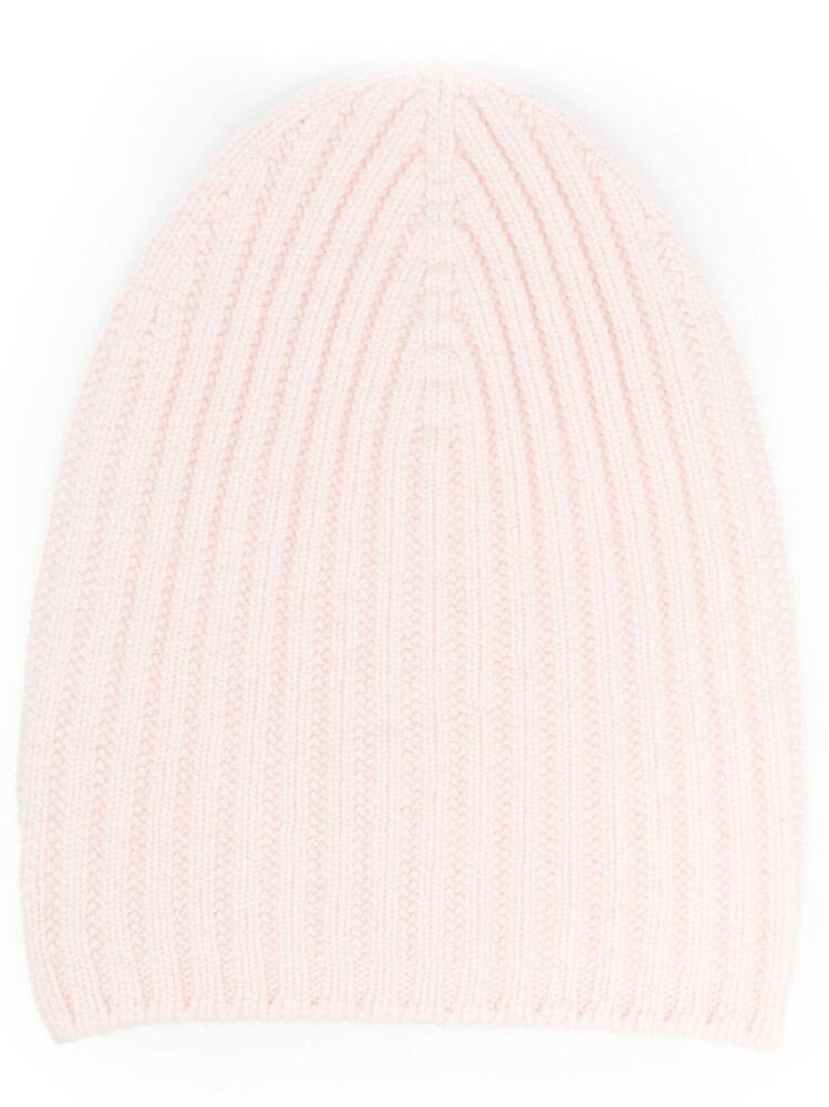 Barrie ribbed-knit cashmere beanie - Pink Cover