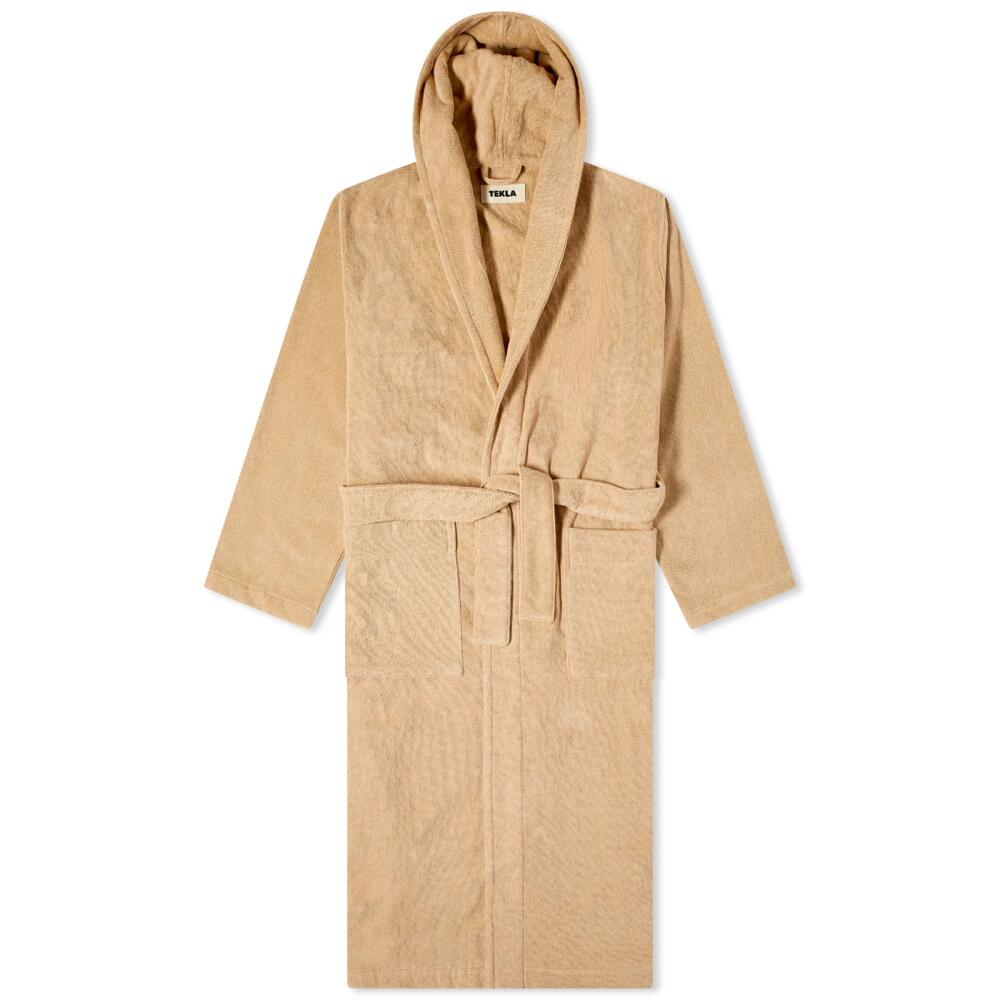 Tekla Fabrics Terry Hooded Bathrobe in Sienna Cover