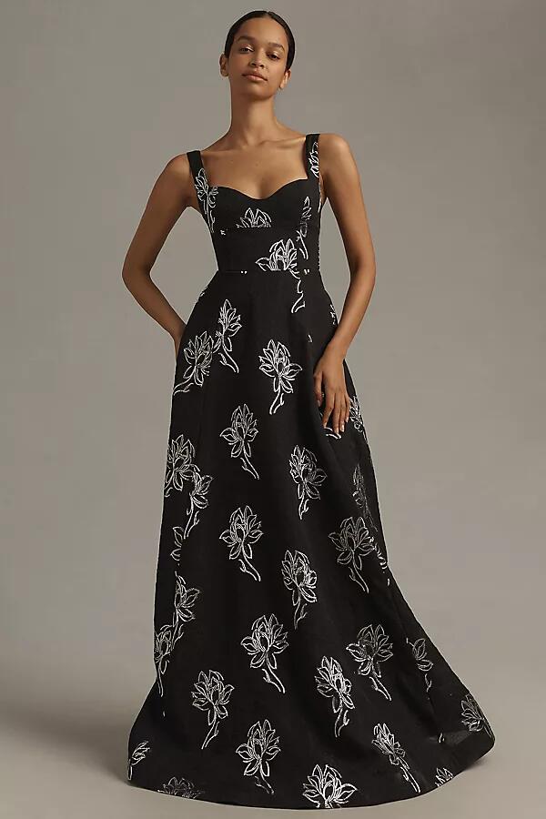 Monique Lhuillier Thalia Floral Dress Cover