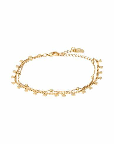 Estella Bartlett Heart And Ball Chain Double Bracelet Woman Bracelet Gold Brass Cover