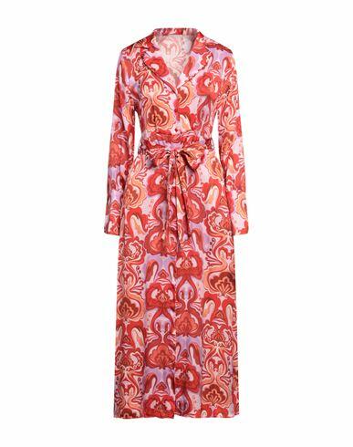 Motel Woman Maxi dress Red Viscose Cover