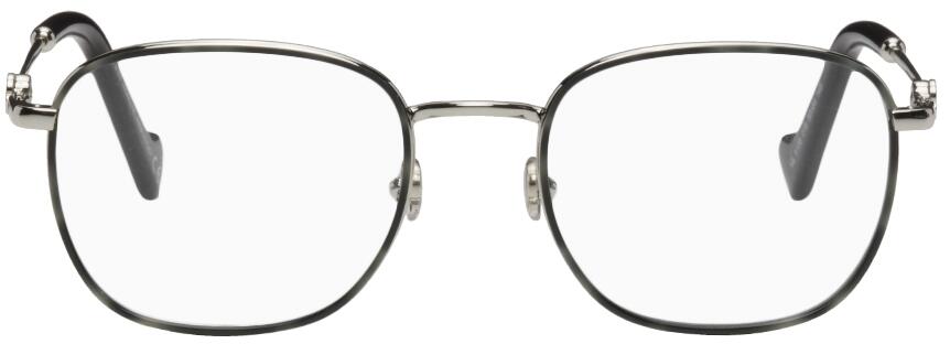 Moncler Silver Shiny Glasses Cover