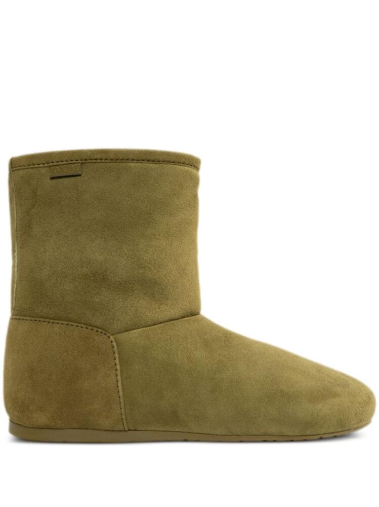 LOEWE Lago shearling boots - Green Cover