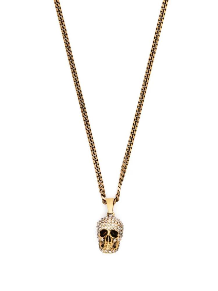 Alexander McQueen Skull embellished charm necklace - Gold Cover