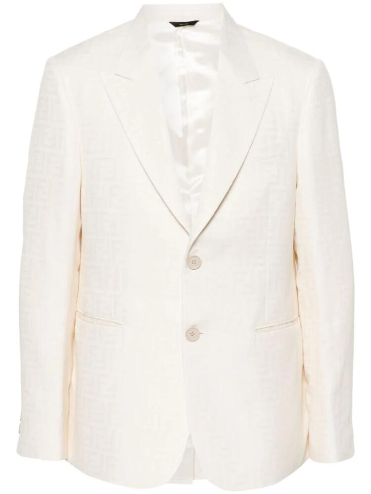 FENDI FF-motif blazer - Neutrals Cover