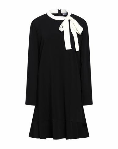 Red Valentino Woman Mini dress Black Acetate, Viscose, Elastane, Polyester Cover