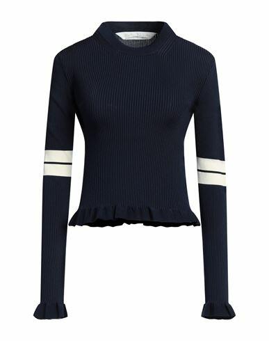 Palm Angels Woman Sweater Midnight blue Viscose, Polyamide, Polyester Cover