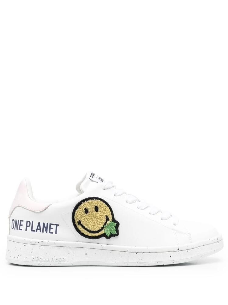 DSQUARED2 patch-detail low-top sneakers - White Cover