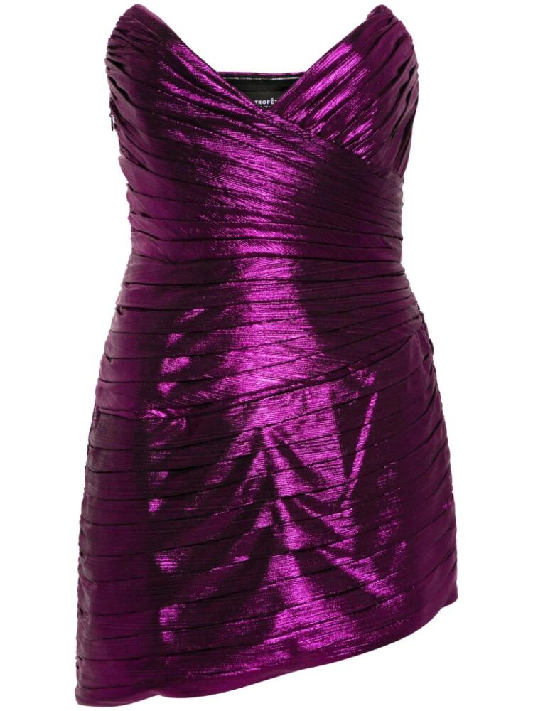 Retrofete Nala sweetheart-neck minidress - Purple Cover