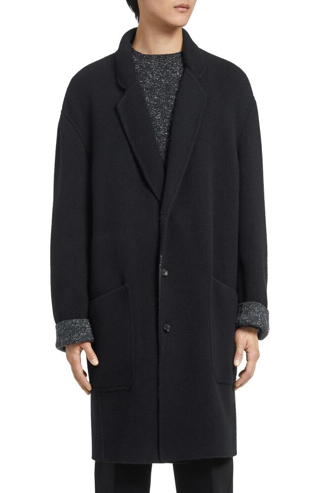 ZEGNA Oasi Cashmere Coat in Black Cover