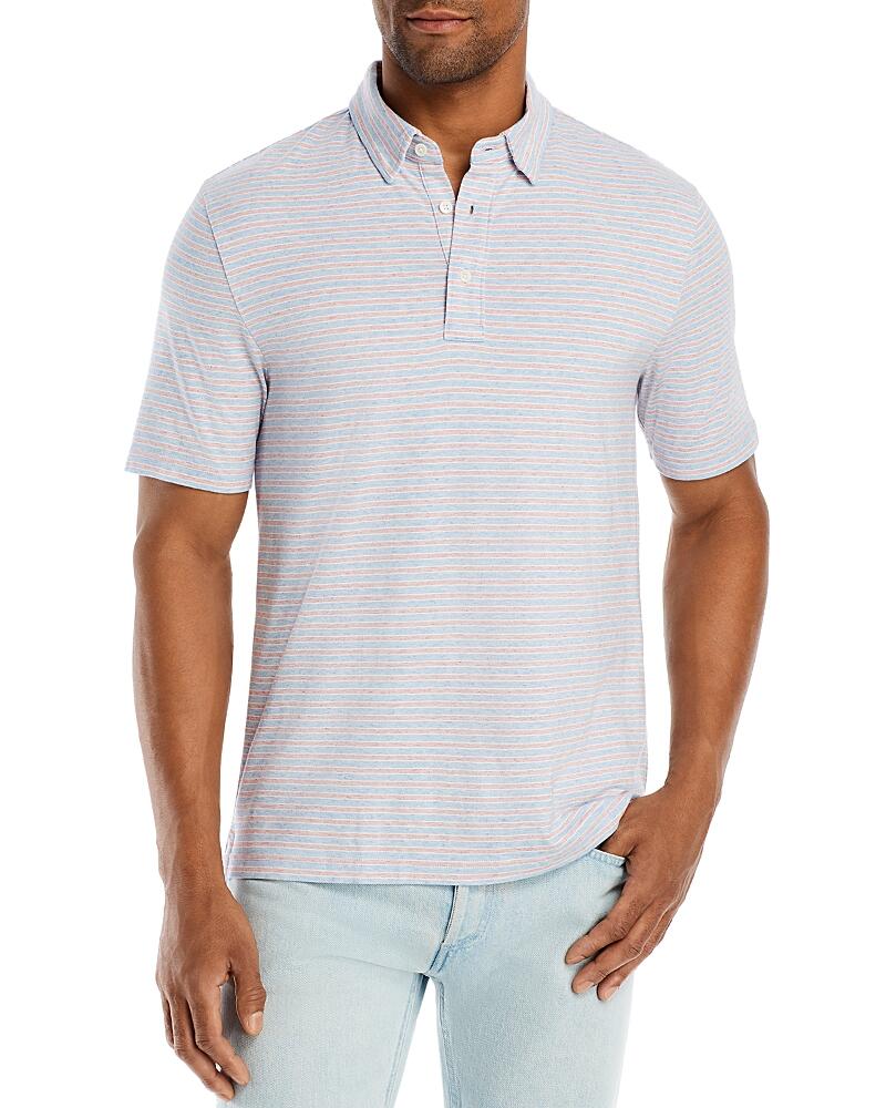 Faherty Movement Stretch Stripe Regular Fit Polo Shirt Cover