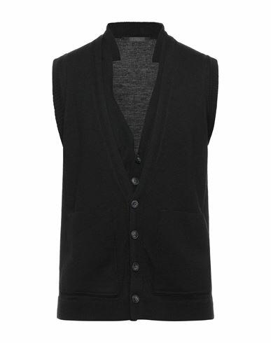 Daniele Alessandrini Man Cardigan Black Wool, Cashmere Cover