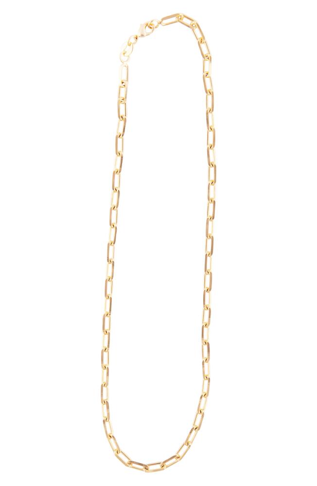 SHYMI Maggie Paper Clip Chain Necklace in Gold Cover