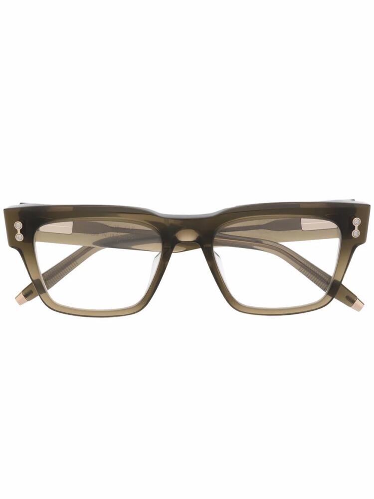 Akoni Columba wayfarer-frame glasses - Green Cover