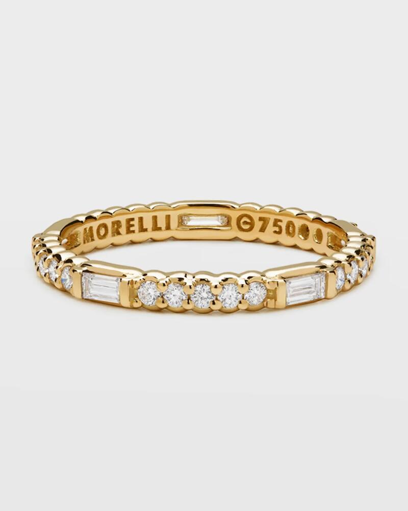 Paul Morelli Diamond Pinpoint Baguette Ring in 18K Gold Cover