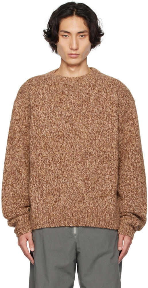 Dries Van Noten Brown Crewneck Sweater Cover