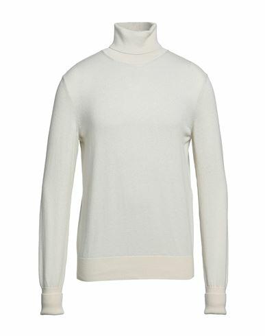 Alexander Mcqueen Man Turtleneck Off white Wool, Metallic fiber, Polyamide Cover