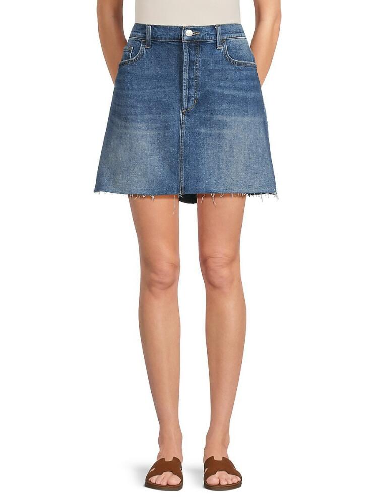 Joe's Jeans Women's Raw Edge Mini Denim Skirt - Jaden Blue Cover