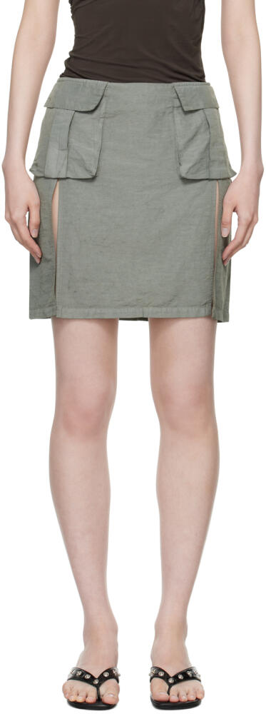 Paloma Wool Gray Anturi Miniskirt Cover