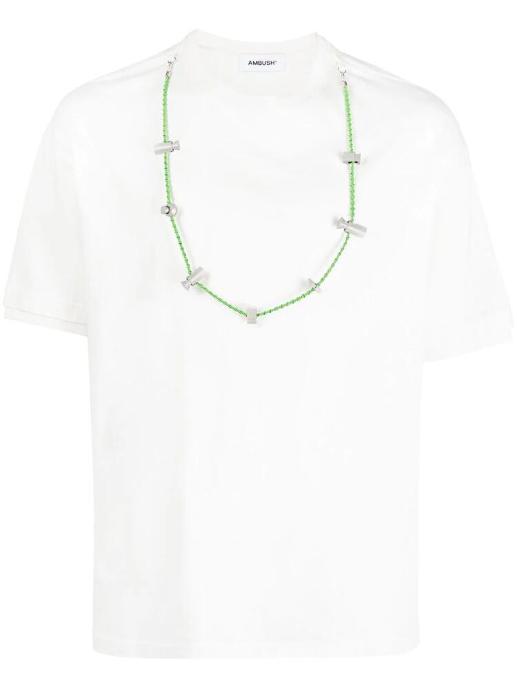 AMBUSH Stoppers organic-cotton T-shirt - Green Cover