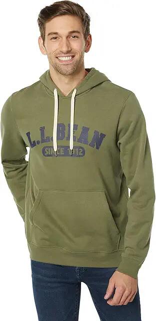 L.L.Bean 1912 Sweatshirt Hooded Logo (Deep Olive) Men's Clothing Cover