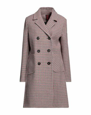 Stefanel Woman Coat Burgundy Wool, Polyamide, Polyester, Acrylic Cover