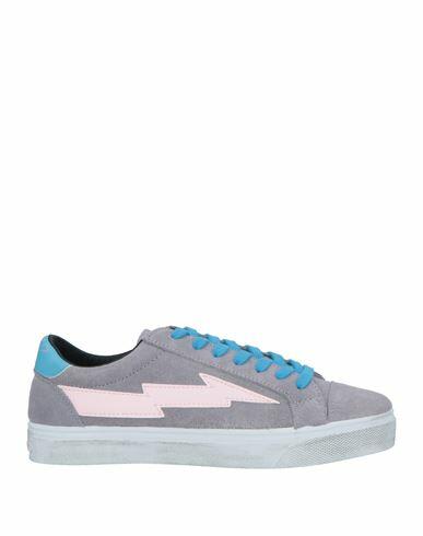 Sanyako Woman Sneakers Grey Soft Leather, Textile fibers Cover