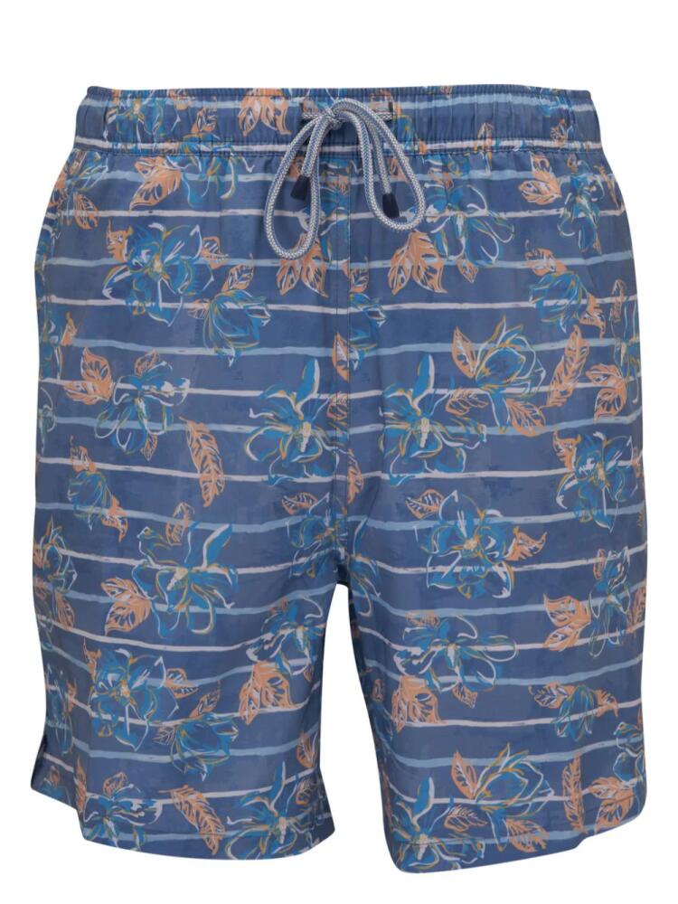 Peter Millar floral-print swim shorts - Blue Cover