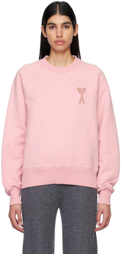 AMI Paris Pink Ami De Coeur Sweatshirt Cover