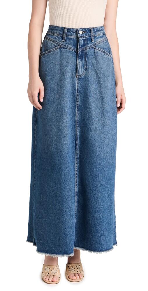 Free People Come As You Are Denim Skirt Dark Indigo Cover