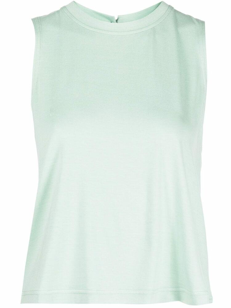 Marchesa Notte round neck cropped tank top - Green Cover