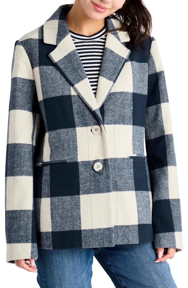 Splendid Ricki Plaid Blazer in Navy Plaid Cover