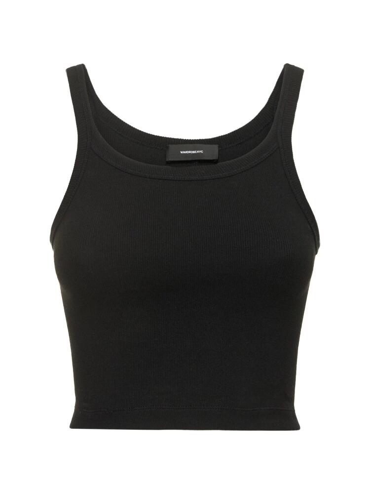 WARDROBE.NYC Hb Stretch Cotton Ribbed Tank Top Cover