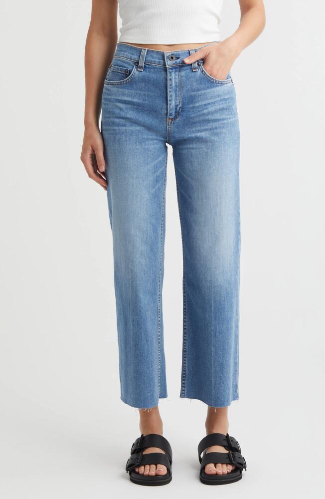 ASKK NY Raw Hem Crop Wide Leg Jeans in Keel Over Cover