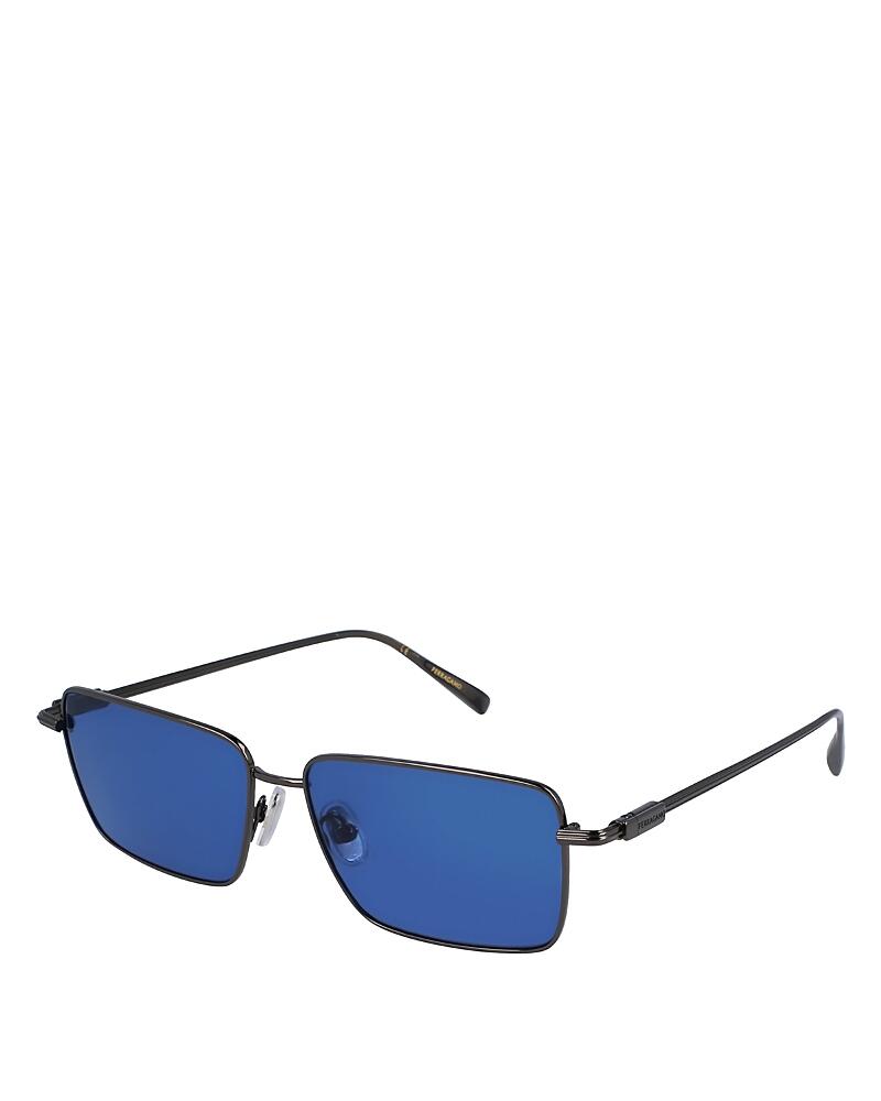 Ferragamo Prisma Rectangular Metal Sunglasses, 57mm Cover