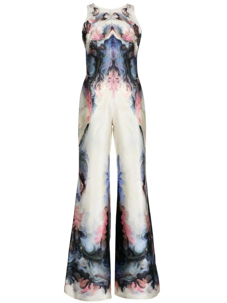 Saiid Kobeisy mikado-print piqué jumpsuit - Multicolour Cover