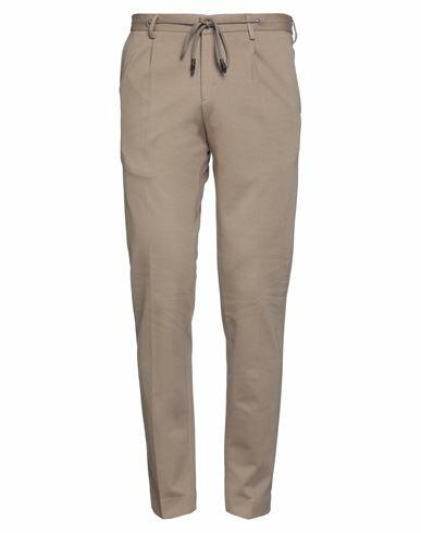 Betwoin Man Pants Khaki Viscose, Polyethylene, Elastane Cover