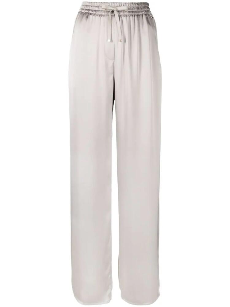 Herno shiny high-waist palazzo pants - Neutrals Cover