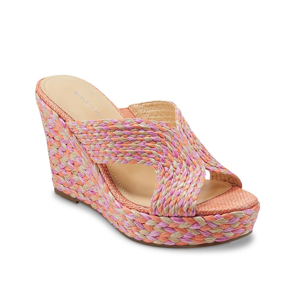 Marc Fisher Kalisha Wedge Sandal | Women's | Orange Cover