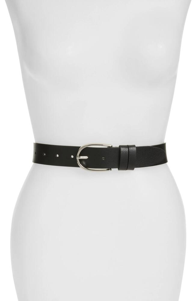 Nordstrom Double Loop Trouser Belt in Black Cover