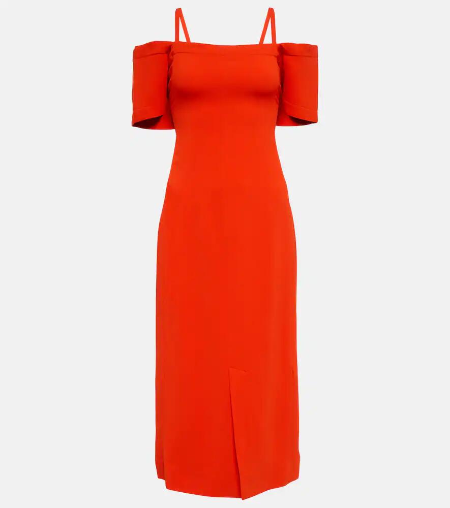 Victoria Beckham Off-shoulder cady midi dress Cover