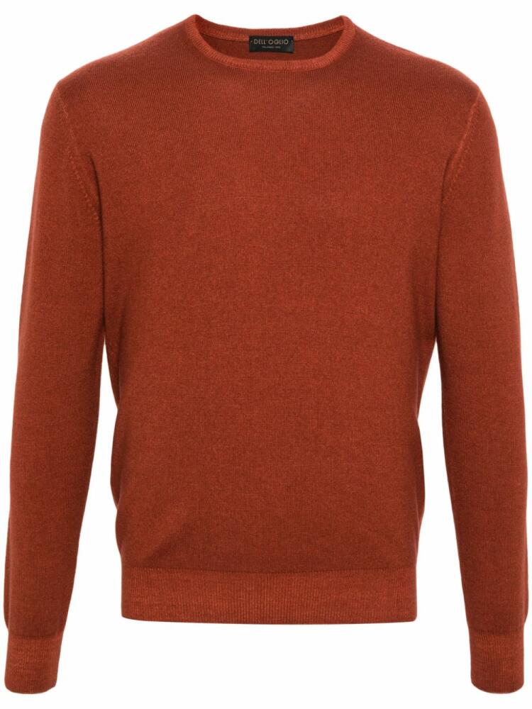 Dell'oglio crew-neck merino-wool jumper - Orange Cover