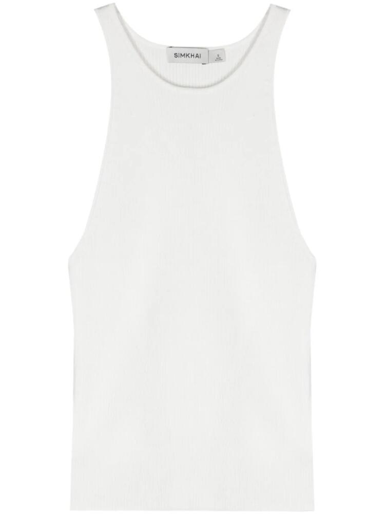 Simkhai fine-ribbed tank top - White Cover