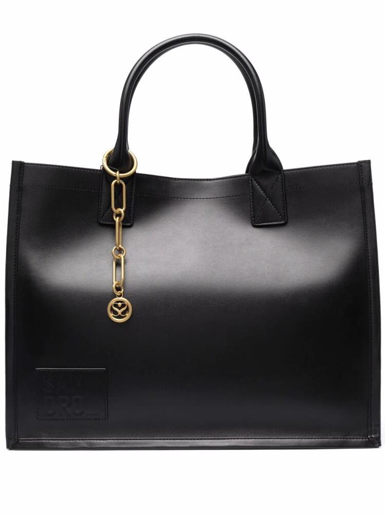 SANDRO chain-embellished tote bag - Black Cover