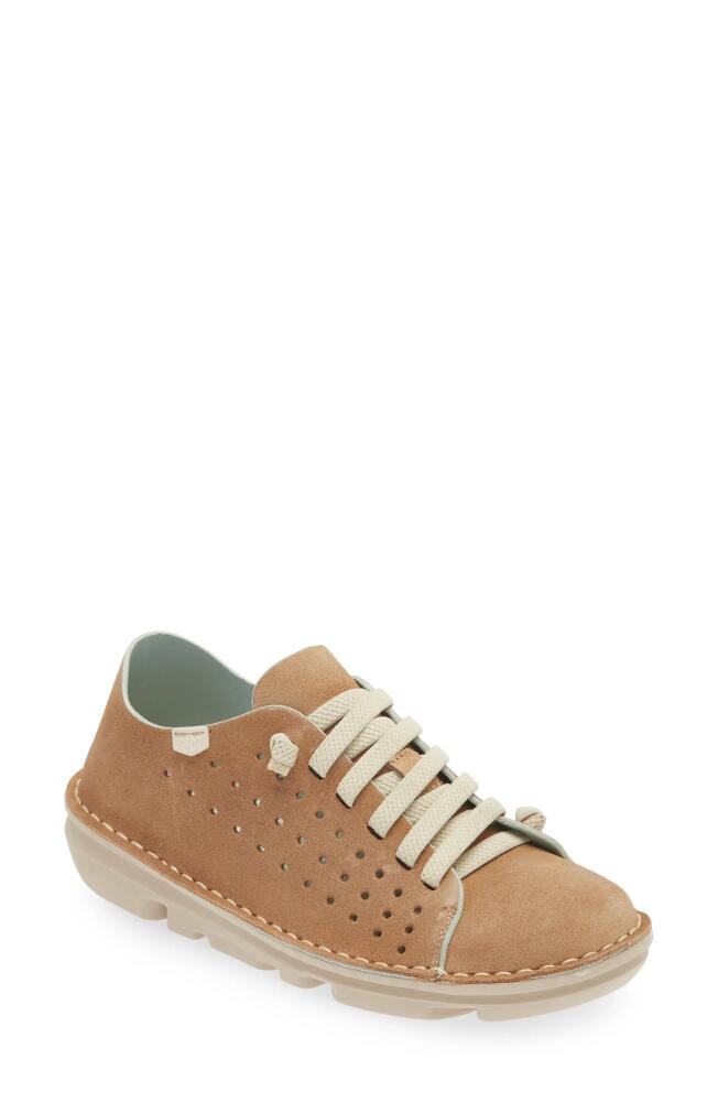 On Foot Perforated Sneaker in Bison Cover