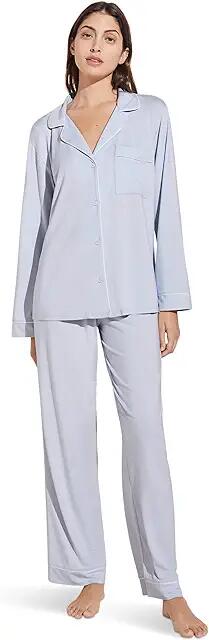 Eberjey Gisele - Pj Set (Ice Blue/Ivory) Women's Pajama Sets Cover