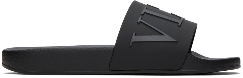 Valentino Garavani Black VLTN Slides Cover