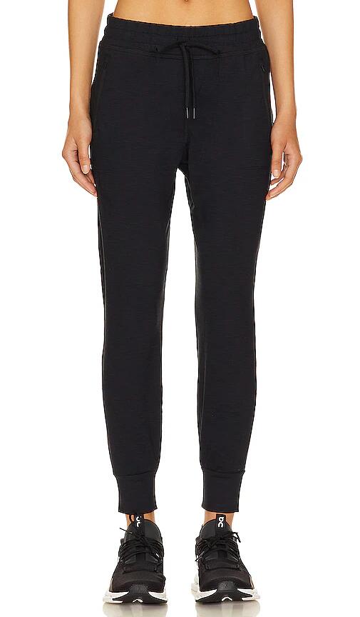 Beyond Yoga Heather Rib Street Jogger in Black Cover