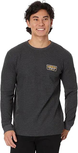 Quiksilver Adrenaline Spike Long Sleeve Thermal (Charcoal Heather) Men's Clothing Cover